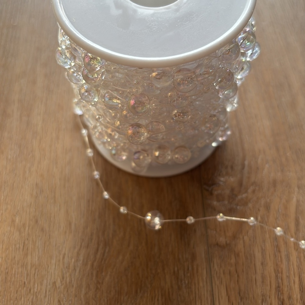 ✨🍬 Crystal Acrylic Bead Garland Spool